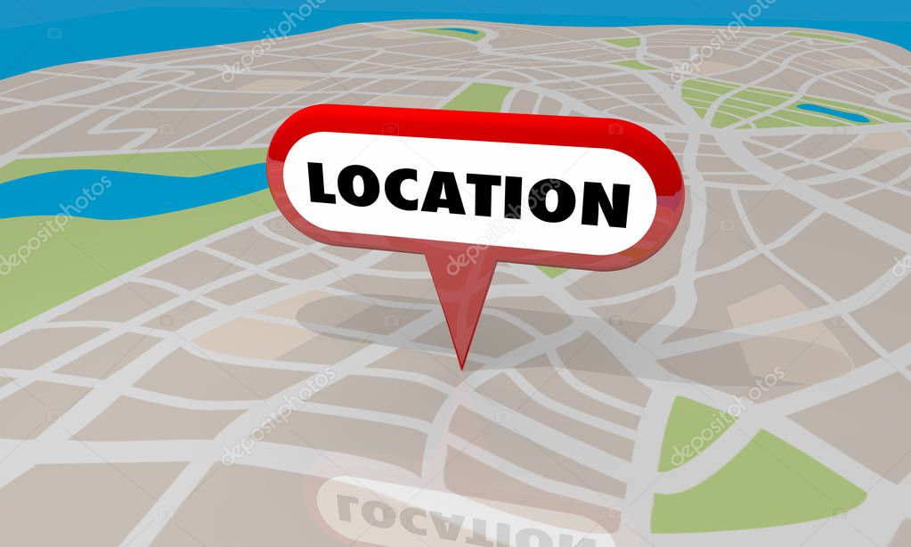 Mapa estilizado de una región local
