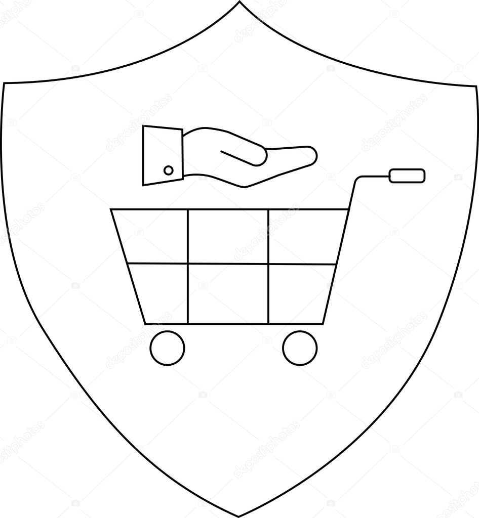 Ícono de escudo representando seguridad